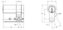 Technical drawing Half cylinder CH_KESO__1.D14_neu_ch