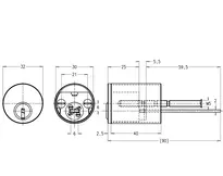 Technical drawing Rim cylinder CH_KESO__2.012_neu_ch