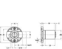 Technische Zeichnung Riegelschloss CH_KESO__3.030_neu_ch