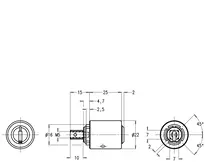 Technische Zeichnung Aufbauzylinder CH_KESO__3._45_neu_ch