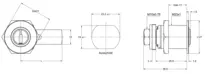 Technical drawing Cam cylinder CH_KESO__3.J31_neu_ch