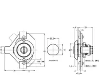 Technical drawing Cam cylinder CH_KESO__3.J31.X1_neu_ch