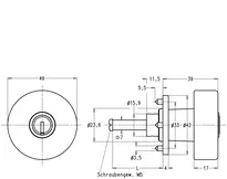 Technische Zeichnung Zylindergriffverschluss CH_KESO__4.005_neu_ch