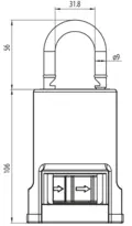 Technical drawing SMARTair i-gate