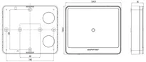 Technical drawing SMARTair Wireless Hub CH_KESO_STWIRELESS_neu_ch