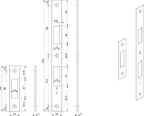 Technische Zeichnung Flachschliessblech-Set B-23421