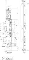 Technische Zeichnung 3 sFlipLock e-drive, Drückergesteuert 16546PBa-SV-ZF