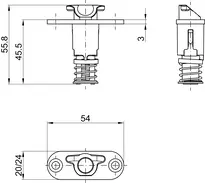 Technische Zeichnung Schaltschloss 1730 1730