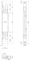 Technische Zeichnung 1 Einlass-Hebel-Kantenriegel 1807 1807