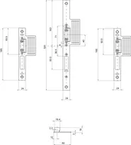 Technische Zeichnung (201.03501) Lappenstulp-Set, verstellbar, 14501054