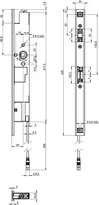 Technische Zeichnung Standard-Panikgegenkasten N1920 N19200129X1000A