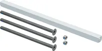 Befestigungsset Vollblatt Langschild 8 mm Vollstift für Türblattdicke 36-49 mm