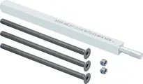 Befestigungsset Vollblatt Langschild 9 mm Wechselstift für Türblattdicke 36-49 mm