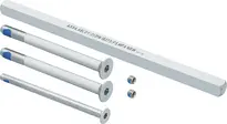 Befestigungsset Vollblatt Langschild 9 mm Vollstift Schutzklasse 4 für Türblattdicke 37-41 mm