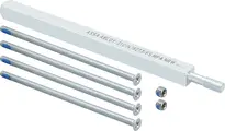Befestigungsset Rundrosette 9 mm Wechselstift für Türblattdicke 37-50 mm