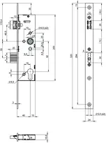 Technical drawing Standard panic lock N1609 N16094009530001