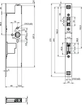 Technical drawing Passive leaf lock N1940 N19400009XB0003