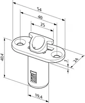 Technical drawing Switch lock N560F N560F-R054D07-1