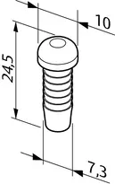 Technische Zeichnung Gleitstopfen N56ZS N56ZS-00------1
