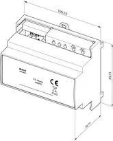 Technische Zeichnung Feuerschutzmodul N59FS N59FS-00V-----1