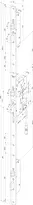 Technical drawing Self-locking multi-point lock N8471  elek_druecker_N8471_1FL_SR
