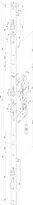 Technical drawing Self-locking multi-point lock N8471  N8471SM-91*--N1