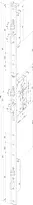 Technical drawing Self-locking multi-point lock N8220  N8220S--91*--N1
