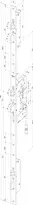 Technical drawing Self-locking multi-point lock N8472  N8472SM-91*--L1