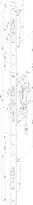Technical drawing Self-locking multi-point lock N8472  N8472SM-91*--M1