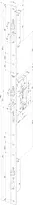 Technical drawing Self-locking multi-point lock N8202  N8202S--91*--M1