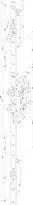 Technical drawing Self-locking multi-point lock N8202  Panik B_N8202_2FL_SR