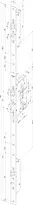 Technical drawing Self-locking multi-point lock N8320  N8320S--91*--L1