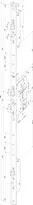 Technical drawing Self-locking multi-point lock N8322  N8322S--91*--N1