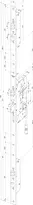 Technical drawing Self-locking multi-point lock N8474  N8474SM-91*--L1