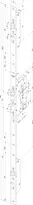 Technical drawing Self-locking multi-point lock N8314  N8314*--91*--L1