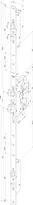 Technical drawing Self-locking multi-point lock N8302 Panik B_N8302_2FL_HR