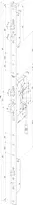 Technical drawing Self-locking multi-point lock N8474  N8474SM-91*--N1