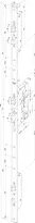 Technical drawing Self-locking multi-point lock N8314  N8314*--91*--N1