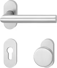 Fire protection fitting for narrow style doors