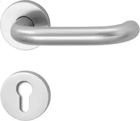 Fire protection fitting with panic handle for wide style doors