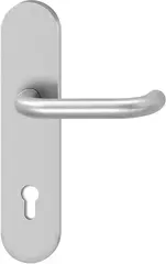 Security fitting for wide style doors