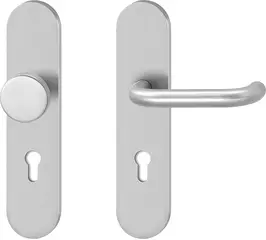 Security fitting for wide style doors