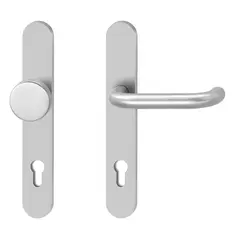 Security fitting for narrow style doors H83302