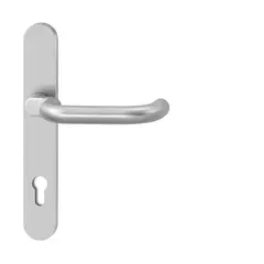 Security fitting for narrow style doors H83700