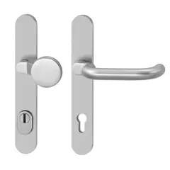 Security fitting for narrow style doors H83702