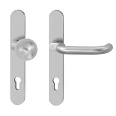 Security fitting for narrow style doors H83701