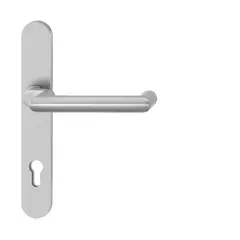 Security fitting for narrow style doors H83800