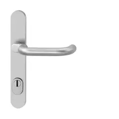 Security fitting for narrow style doors