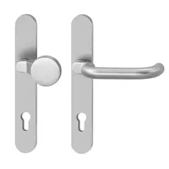 Security fitting for narrow style doors H83702