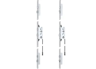 Self-locking multi-point locks motorised